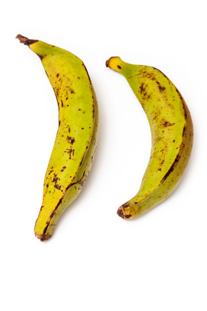 白色背景下的香蕉图片下载