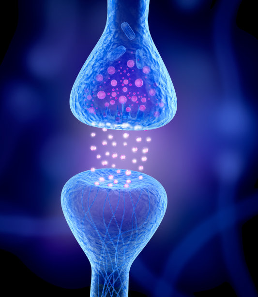 活性受体分离于蓝色图片下载