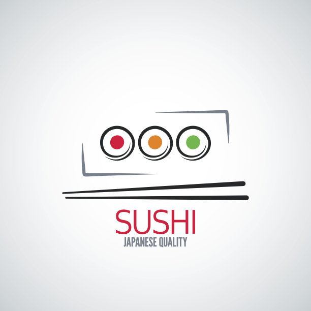 寿司卷盘菜单背景图片下载