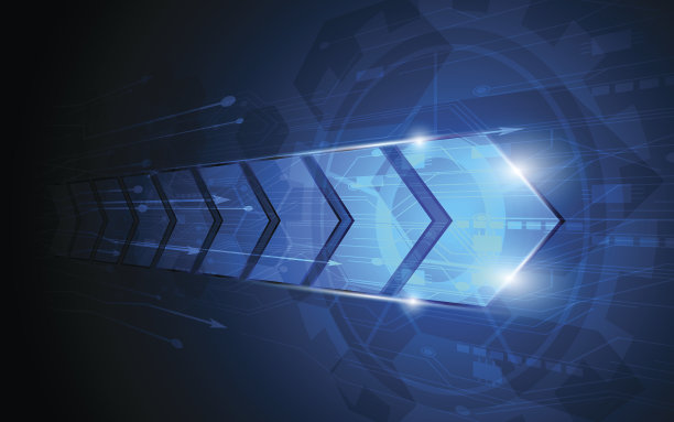 向量抽象箭头数字创新概念背景素材图片