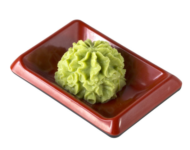 在白色背景上分离的山葵图片下载