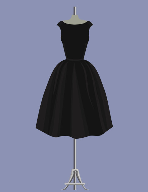 奥黛丽·赫本黑色礼服图片下载