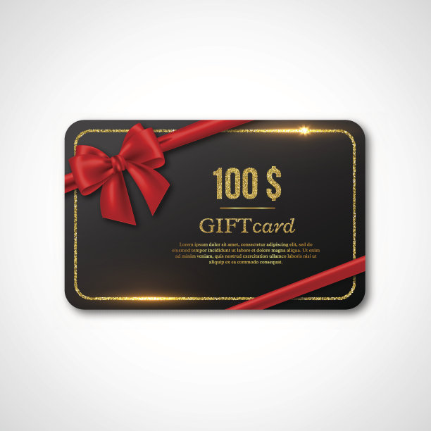 礼品卡设计。图片下载
