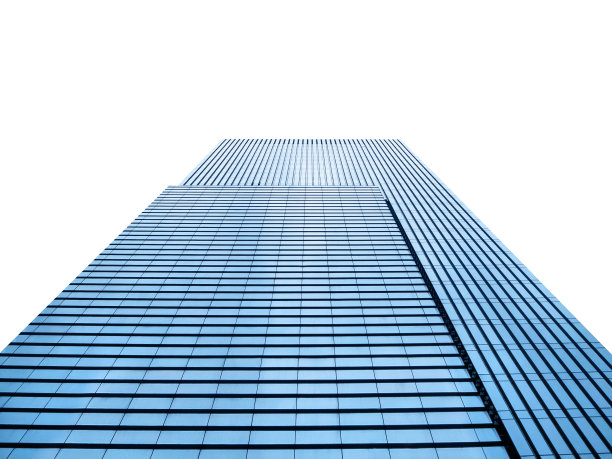 办公楼孤立，普通的现代商业摩天大楼图片下载