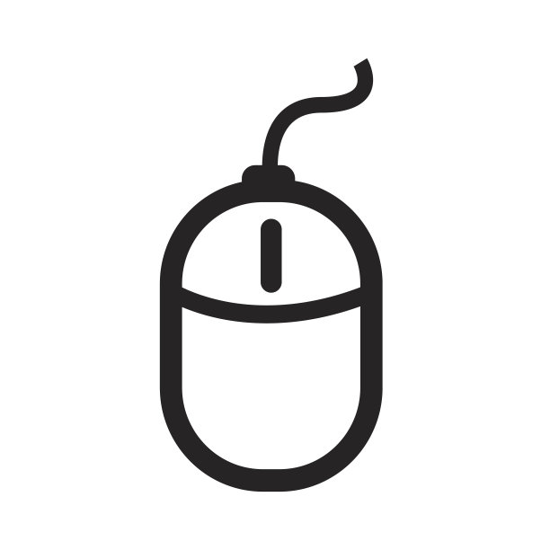 电脑鼠标图标插画设计图片下载