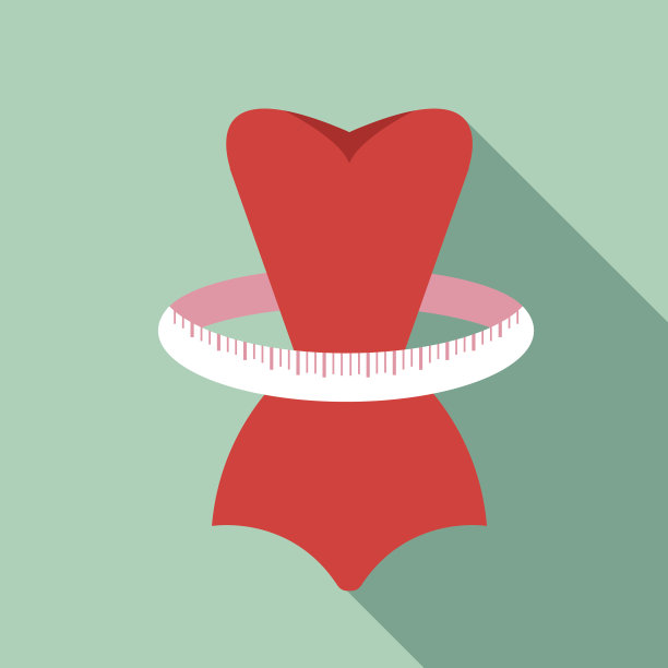 减肥图标。素材图片