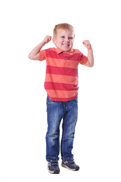 坚强的小男孩肖像图片下载