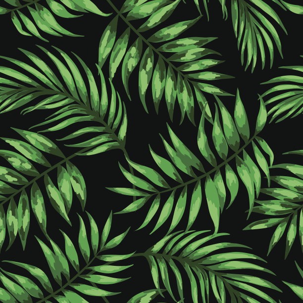 无缝的异国情调的模式。素材图片