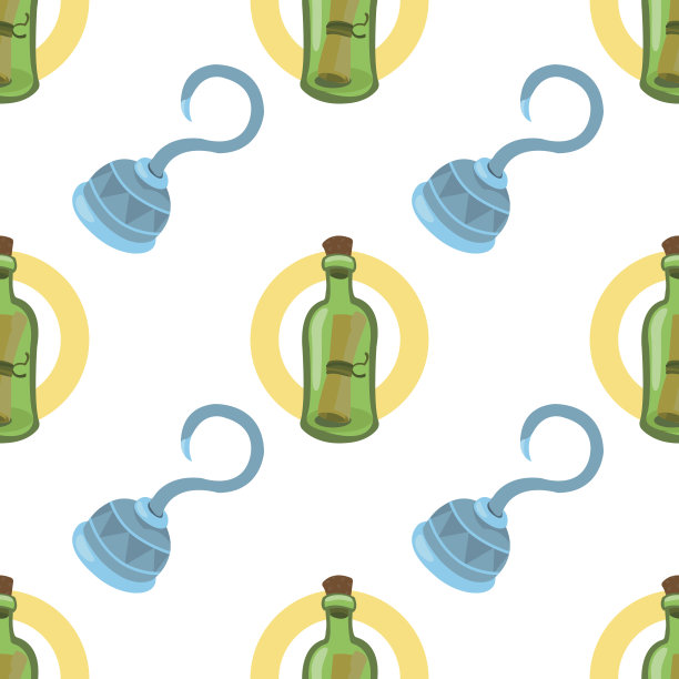 无缝模式的设计表面信息在一个瓶子。图片下载