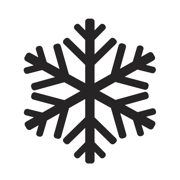雪花图标插画设计素材图片