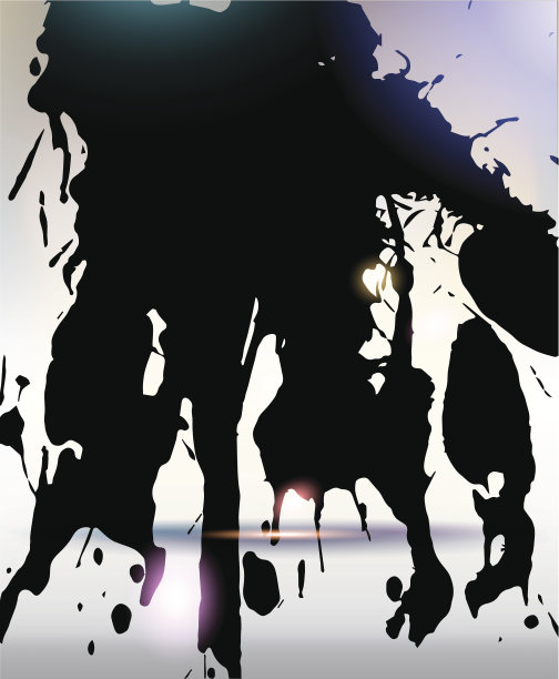 手工丙烯酸涂料飞溅。图片下载