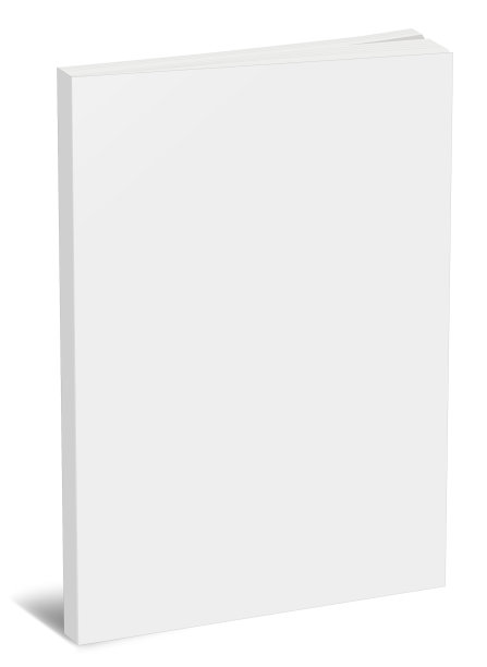 空白竖版书本模板图片下载