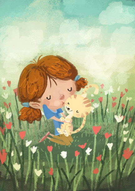 猫的女孩图片下载