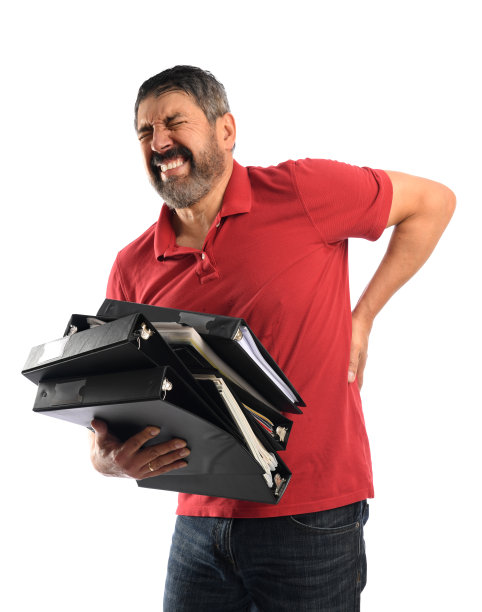 正在经历腰痛的商人图片下载