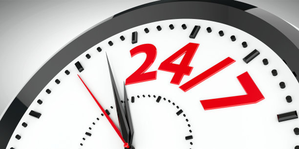 时钟拨24/7图片下载