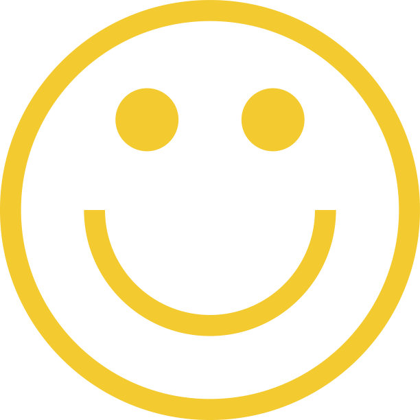 快乐笑脸平面风格图片下载