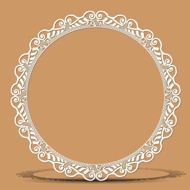 雕刻的古董纸框架图片下载