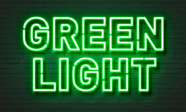 绿色霓虹灯图片下载