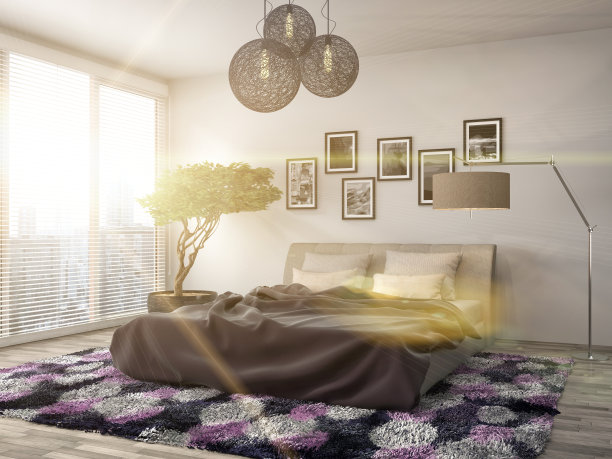 卧室内。三维演示图片下载