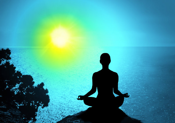 瑜伽和冥想。图片下载