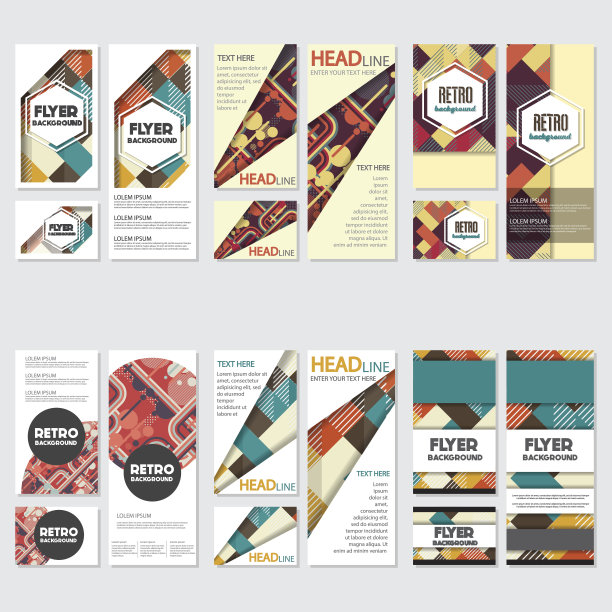 旧复古复古风格的背景设计模板图片下载