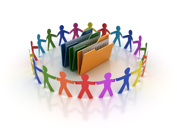 有电脑文件夹的人的圈子图片下载