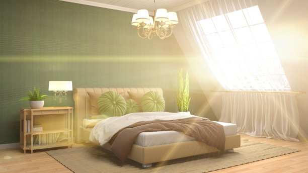 卧室内。三维演示图片下载