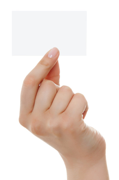 名片在女人手里白白的图片下载
