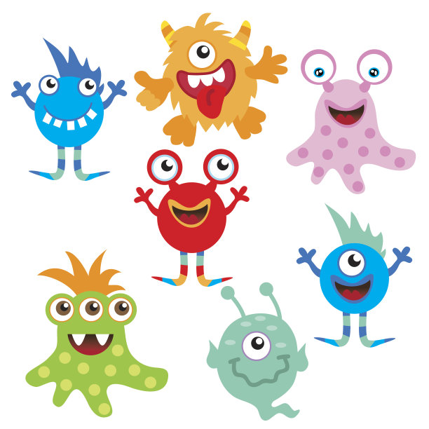 怪物矢量图图片下载