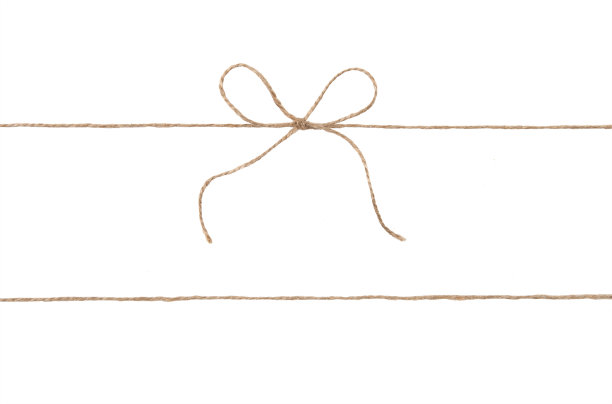 绳索和弓孤立在白色上图片下载