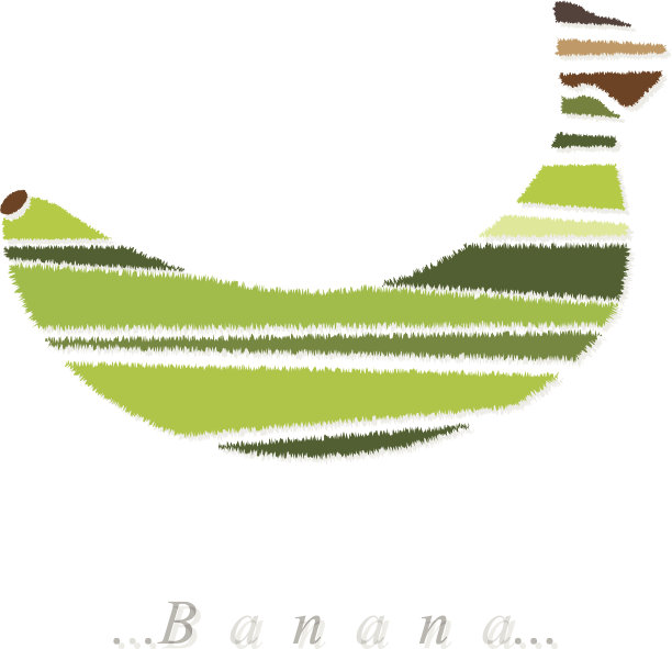 水果矢量，香蕉图标图片下载