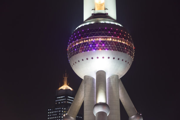 东方明珠电视塔的一部分图片下载