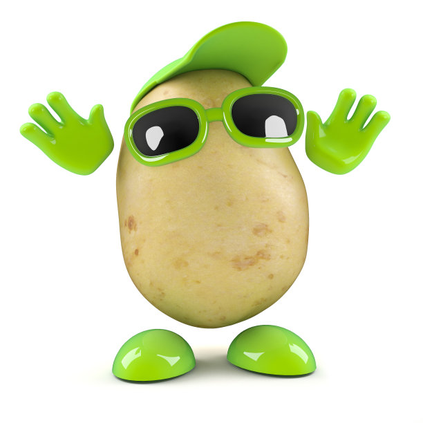 惊讶的3 d土豆图片下载