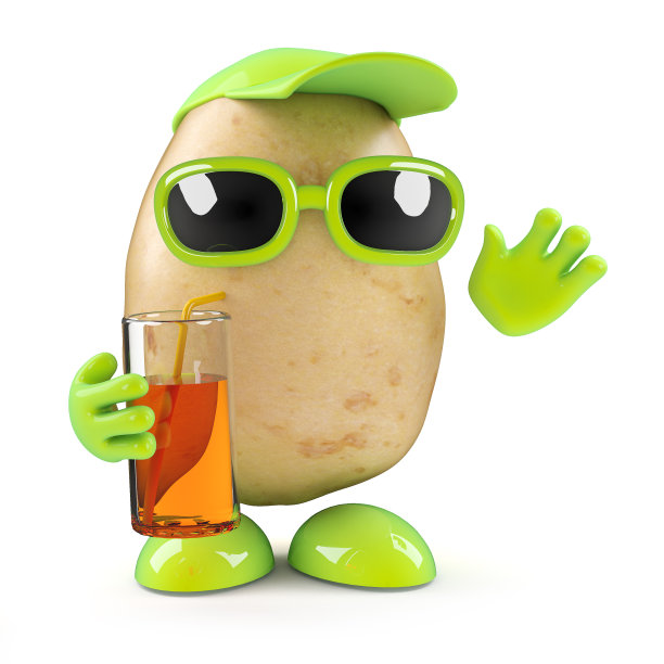 3d土豆在派对上图片下载