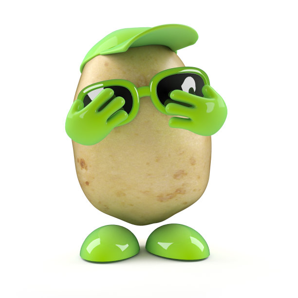 害羞的3 d土豆图片下载