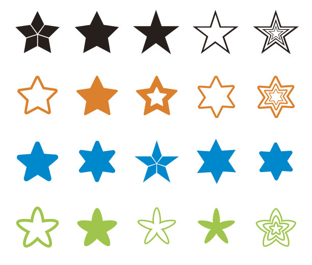 星形图标-插图素材图片