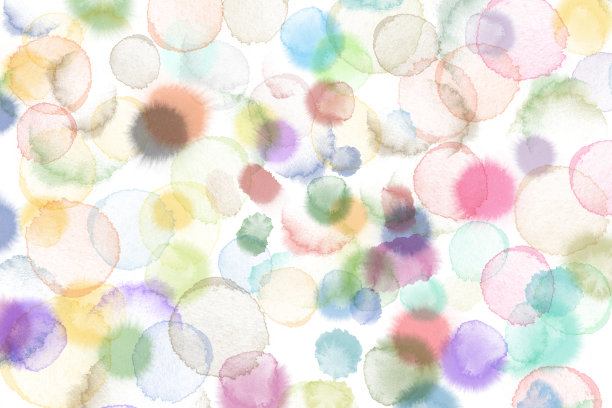 抽象水彩在白色背景上下降图片下载