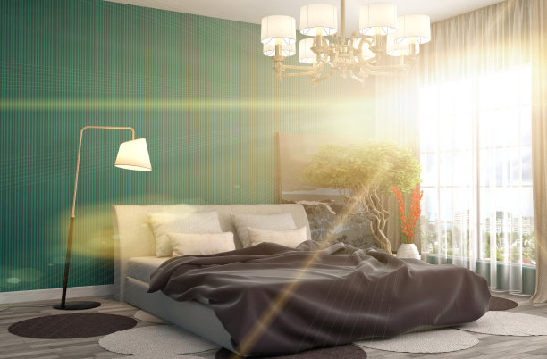 卧室内。三维演示图片下载