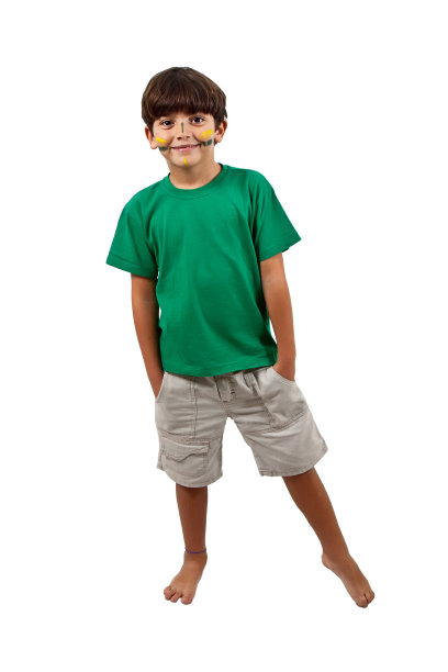 巴西孩子为santand欢呼图片下载