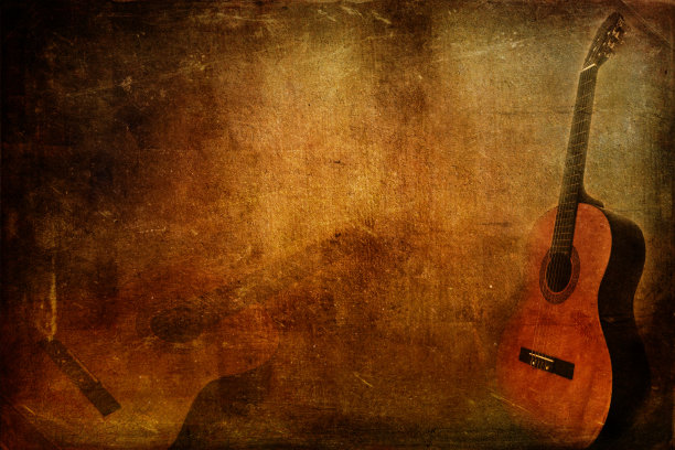 枯燥乏味的背景吉他图片下载