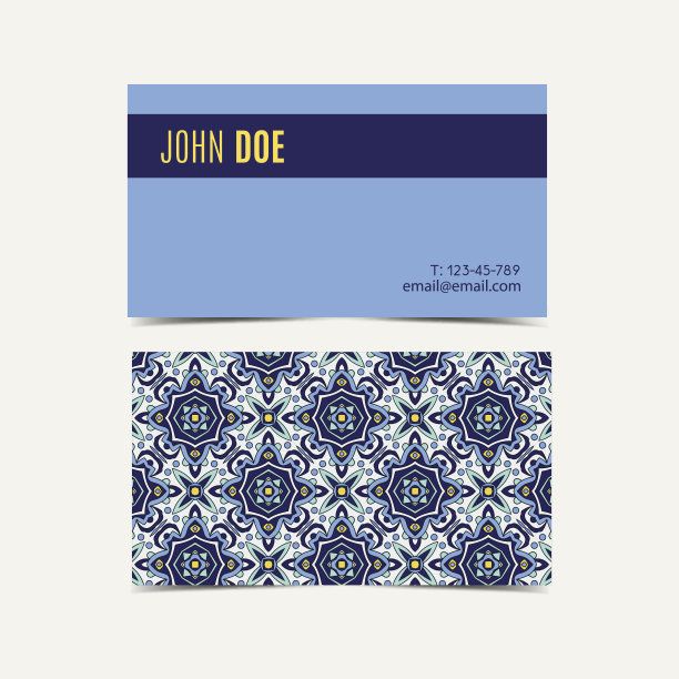 商务名片葡萄牙阿祖莱荷斯。图片下载