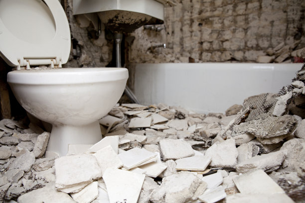 浴室拆卸及翻新图片下载