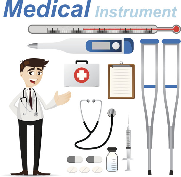 卡通医生与医疗器械图片下载