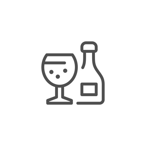 酒精线条图标图片下载