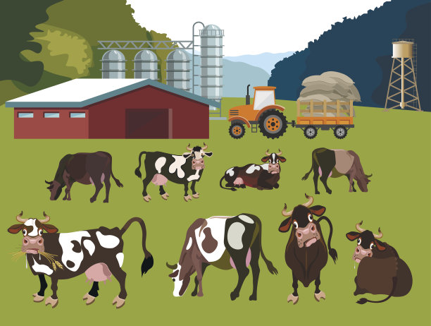 奶牛场图片下载