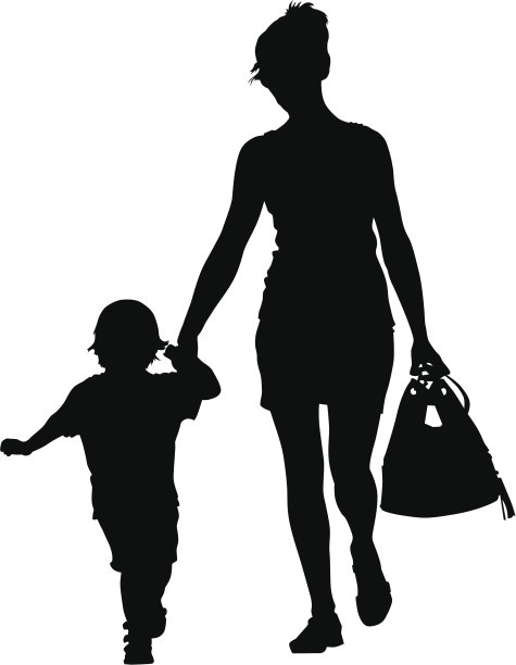 妈妈和小男孩图片下载