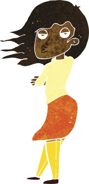 卡通女人做照片脸图片下载