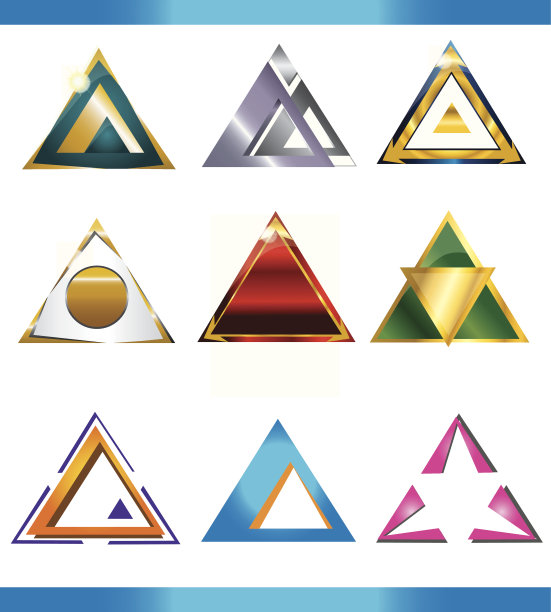 三角形的抽象设计图片下载