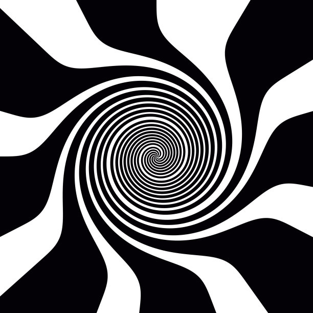 黑白螺旋背景图片下载