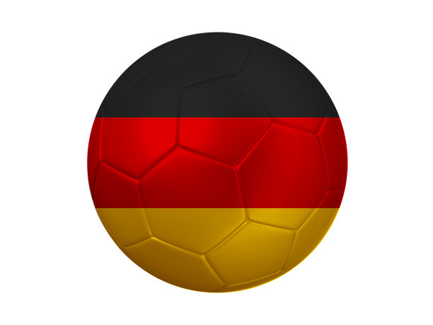 德国足球旗帜足球图片下载
